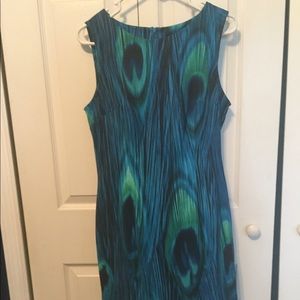 Connected Apparel (10) Peacock Midi Dress